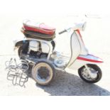 A 1966 Innocenti Lambretta Li 125 scooter, the scooter has been stored for many years and is