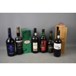 A group of port and sherry to include Porto Cruz vintage 2002, Finest Reserve Port and others.