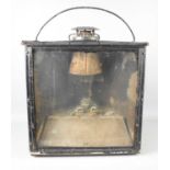 A vintage British Rail (S) Adlake No33 Non Sweating railway lamp, 47cm high.