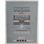 A Genesis "The Mama Tour" - In Aid Of The Prince's Trust UK autographed tour programme February 29th