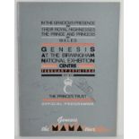 A Genesis "The Mama Tour" - In Aid Of The Prince's Trust UK autographed tour programme February 29th