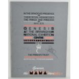 A Genesis "The Mama Tour" - In Aid Of The Prince's Trust UK autographed tour programme February 29th