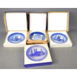 Three vintage W. Goebel "Munchen 1972" commemorative plates in the original boxes together with a