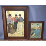 Henri Cassiers (Belgium 1858-1944): Two early 20th century lithograph prints, the large print