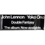 Beatles Memorabilia: An original promo poster advertising the release of John Lennon’s last album
