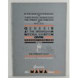 A Genesis "The Mama Tour" - In Aid Of The Prince's Trust UK autographed tour programme February 29th