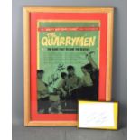 The Quarrymen US Tour 2010 framed poster, signed by Colin Hanton, Len Garry and Rod Davis together
