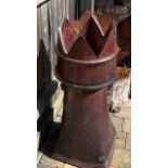 A reclaimed terracotta chimney pot, 89cms