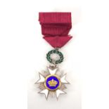A Begian Order of the Crown Knights Cross medal.