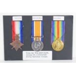 A WWI medal trio comprising of the 1914-15 Star, British War Medal and the Victory Medal awarded