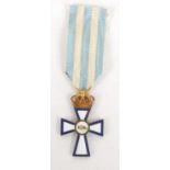A Cross of Valour medal, Greece, gold cross 1st class.