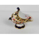 A Royal Crown Derby miniature Imari pattern coal scuttle.