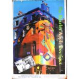 Beatles Memorabilia: An Apple Boutique Poster designed by ‘The Fool’ ,produced under license from