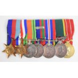 A WWII and later medal group awarded to Sgt R.L. Belyea comprising of the 1939-1945 Star, France and