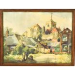 W Hyams (20th century): Townscape, Watercolour, signed, 30 by 39cm.