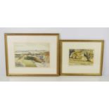 Russell Sidney Reeve (1895-1970): Two watercolours, one of Eaton in Norwich the other depicting a