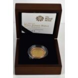 A Royal Mint "King James Bible" 2011 Gold Proof £2 Coin, 15.97g, with certificate and case.
