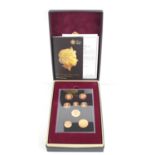 The Royal Mint 2015 United Kingdom 22ct Gold Proof Coin Set, Fourth Portrait, the set containing