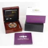 A Royal Mint "The Longest Reigning Monarch" Gold Proof £5 Coin, 39.94g, limited to 1000, this