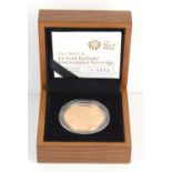 A Royal Mint, 2009 Brilliant Uncirculated Gold £5 Sovereign, 39.94g, with certificate and case,