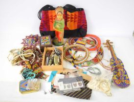 A collection of modern and vintage Native American and American collectables to include a 1950s