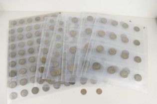 A collection of early to mid 20th century GB silver and other coins to include half crowns, florins,