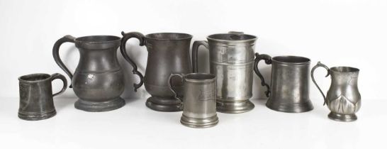 Regency tankard from the Nags Head (engraved to the base) with later spout added, date stamped