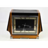 A Smiths Art Deco mantle clock, 23cm high.