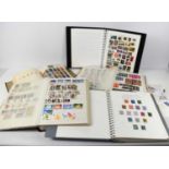 A selection of stamp albums and loose stamps, to include Ace Herald Stamp Album, an album containing