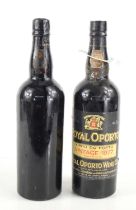 Two bottles of Royal Oporto 1977 vintage port. From the private collection of a member of the