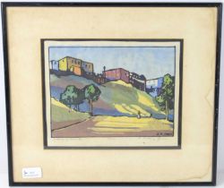 L. P. Jones: Souvenir of Edmonton, a signed limited edition print, numbered 11 of 100, titled,