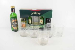 A Jameson Whiskey Experience pack together with a Glenfiddich pure malt scotch whisky 35cm and