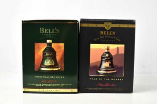 A Bell's Finest Old Scotch Whisky Christmas 1993 Decanter and a Bell's 12 Years Old Fine Old