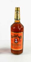 A litre bottle of 1985 Old Grand-Dad Kentucky Straight Bourbon Whiskey, 86 proof.