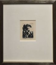 Pablo Picasso (1881-1973): Petite Infante Accroupue et Courtisan, aquatint, etching, from La