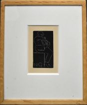 Eric Gill (20th century): etching, initialled NG, 15 by 9cm.