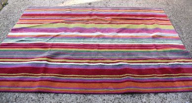 A modern Scion "Calypso" pattern multi coloured wool rug, 200cm by 280cm.