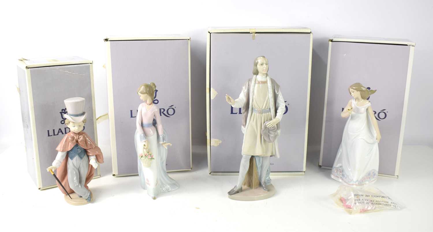 A group of boxed Lladro figurines to include The Great Adventurer number 05944, Afternoon
