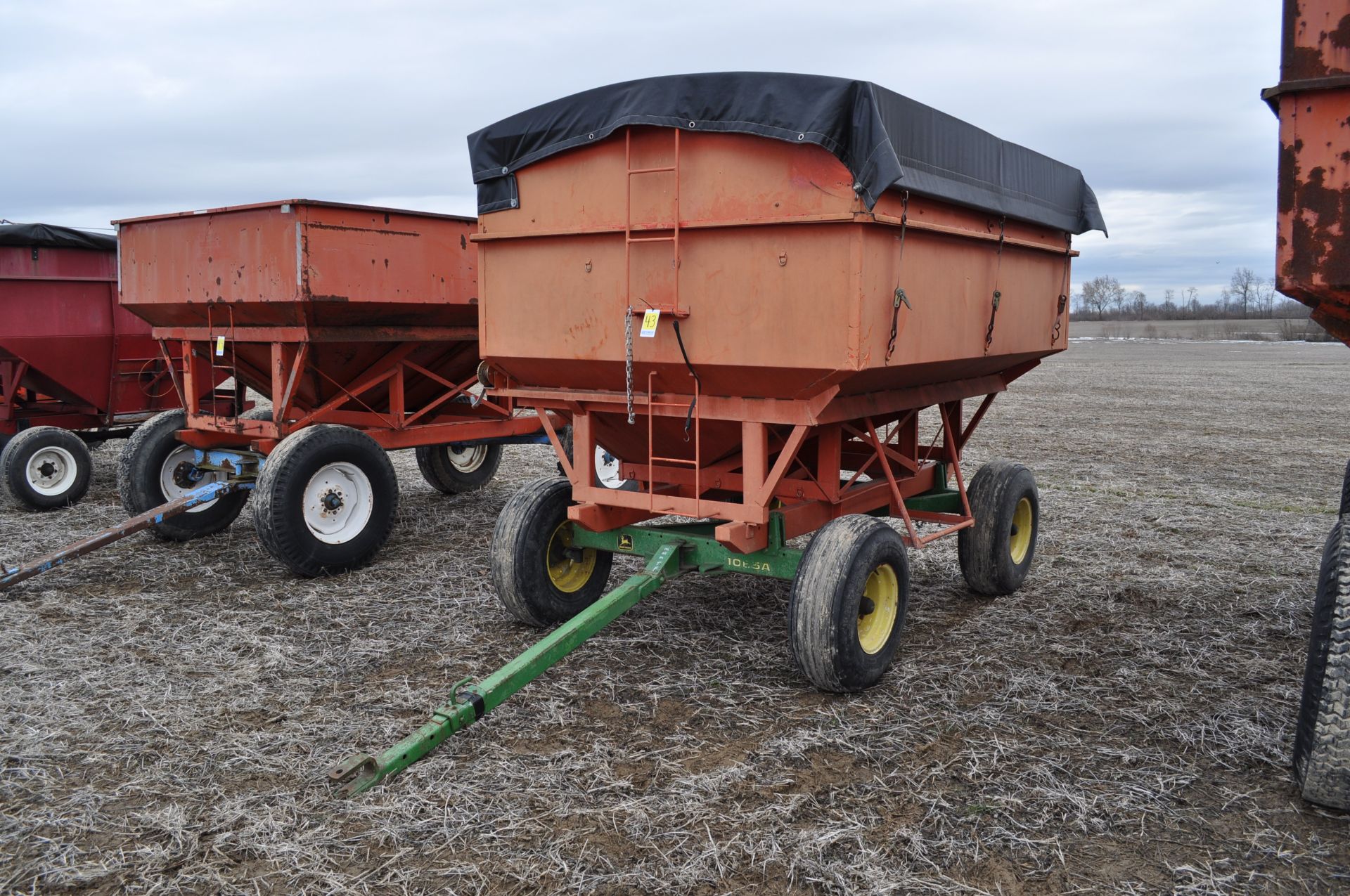 Killbros 350 wagon on John Deere 1065 gear