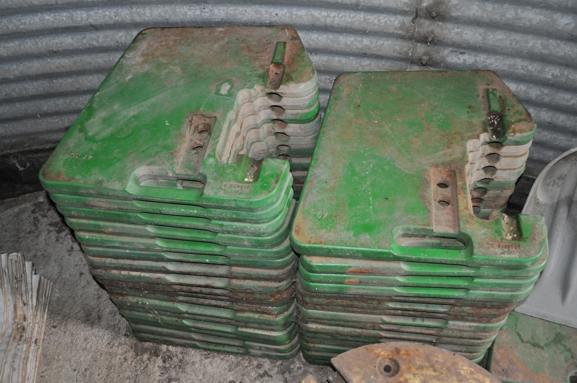 (5) John Deere suitcase weights
