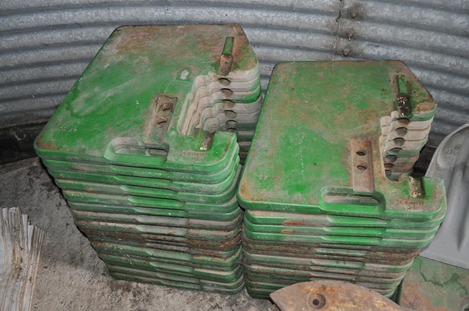 (8) John Deere suitcase weights