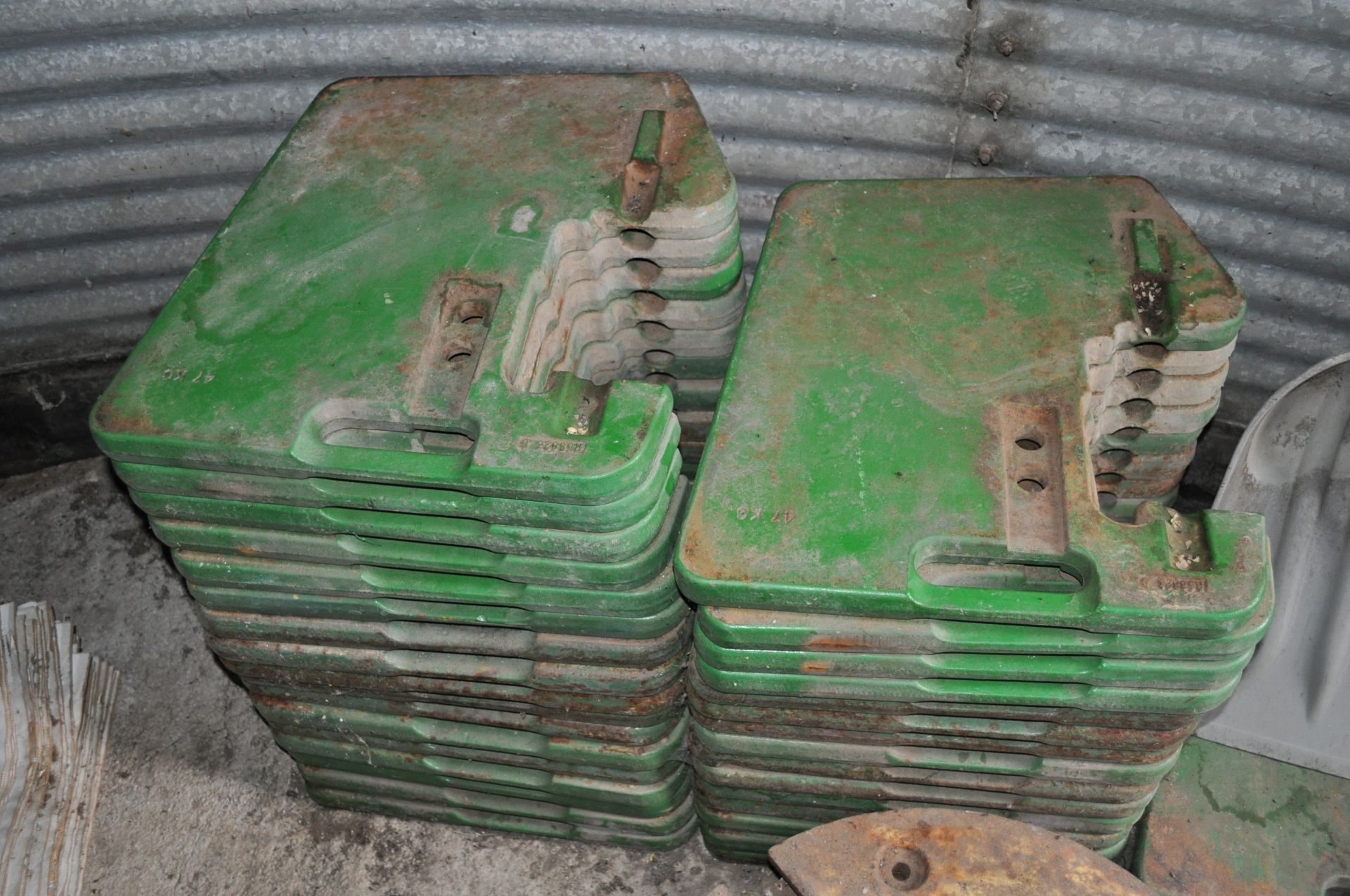 (12) John Deere suitcase weights