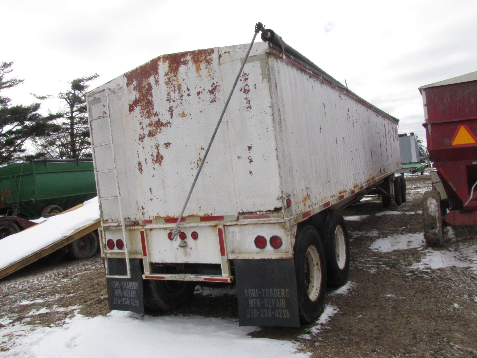 40’ steel hopper grain trailer, NO TITLE - Image 5 of 33
