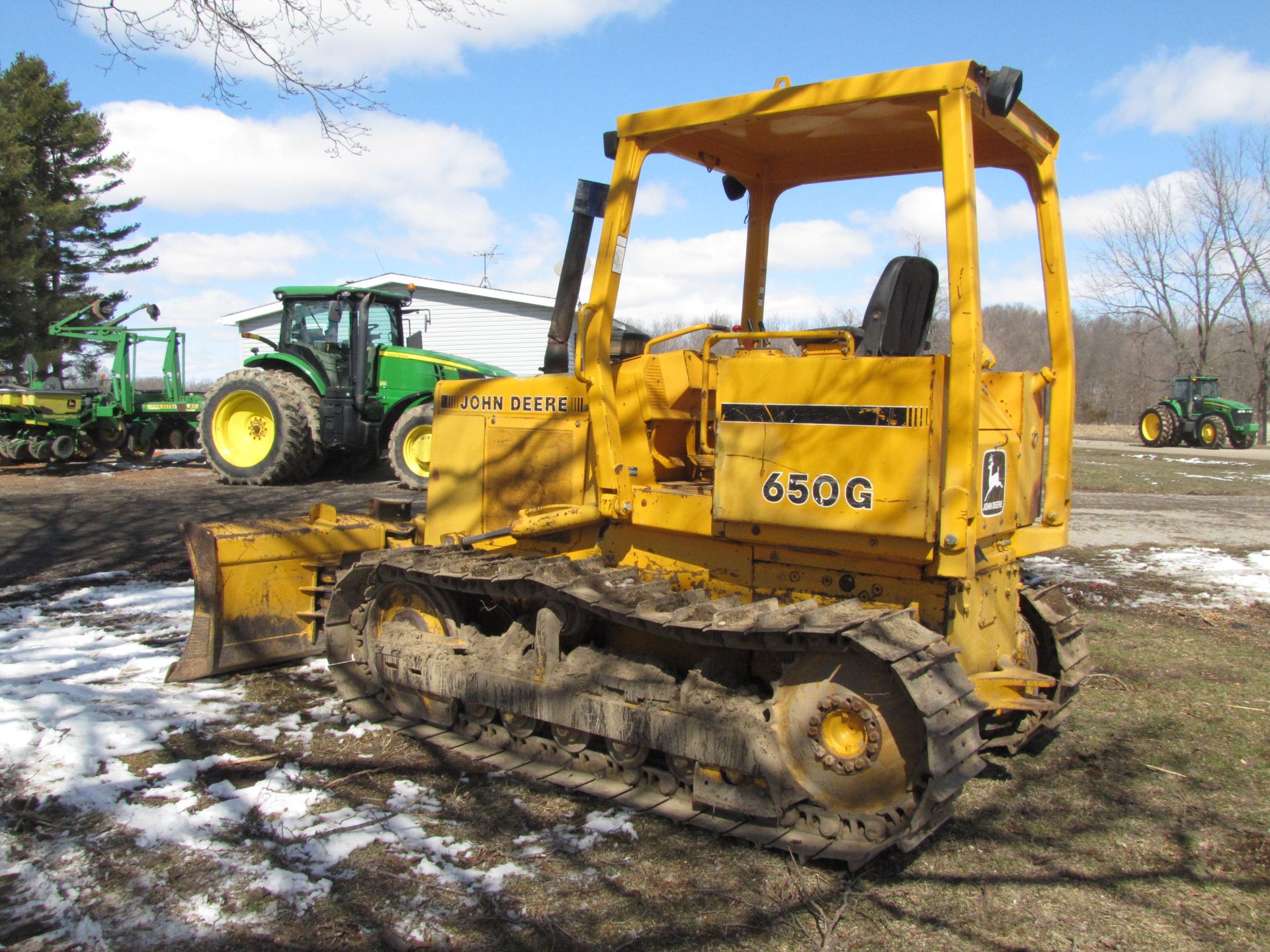 John Deere 650G dozer, 18” tracks, 6-way blade, 8’ 6” blade, rear hitch ...