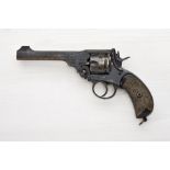 Erlaubnispflichtige Waffen (Militärische Ordonanzwaffen) : Englischer Revolver Webley Scott No 5...
