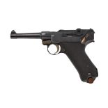 Erlaubnispflichtige Waffen (Militärische Ordonanzwaffen) : Pistole Modell P 08, DWM Deutsche Waf...
