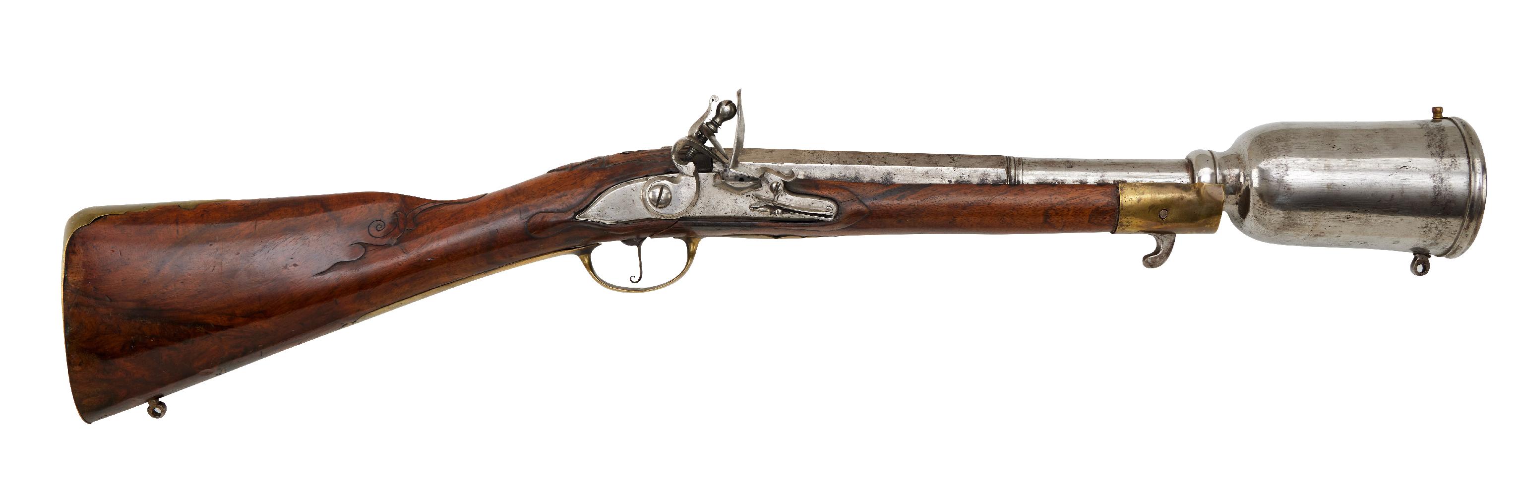 Guns / Rifles Erlaubnisfreie Waffen : Österreichisches Steinschloss - Granatgewehr M 1769 für die