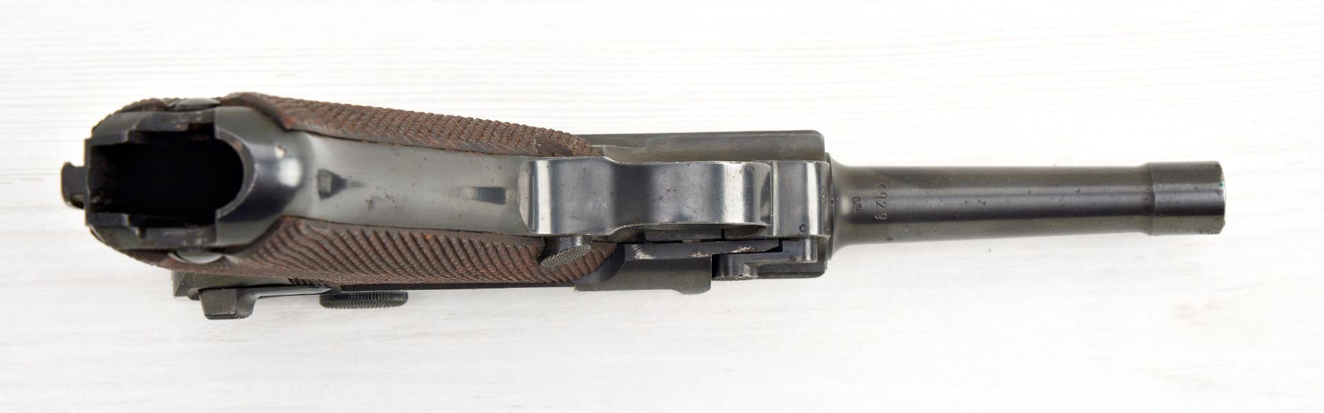 Kurzwaffen (militärisch) : Pistole P08 (byf 1941) im Kaliber 9 mm Luger, Seriennummer 4929 - Image 4 of 4