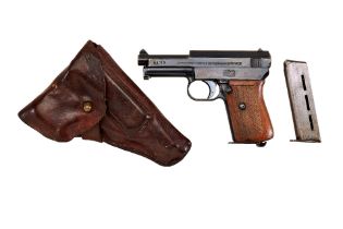 Kurzwaffen (militärisch) : Pistole Mod. Mauser M 14 S.Nr.: 54713 Kal.: 7,65mm Brw.