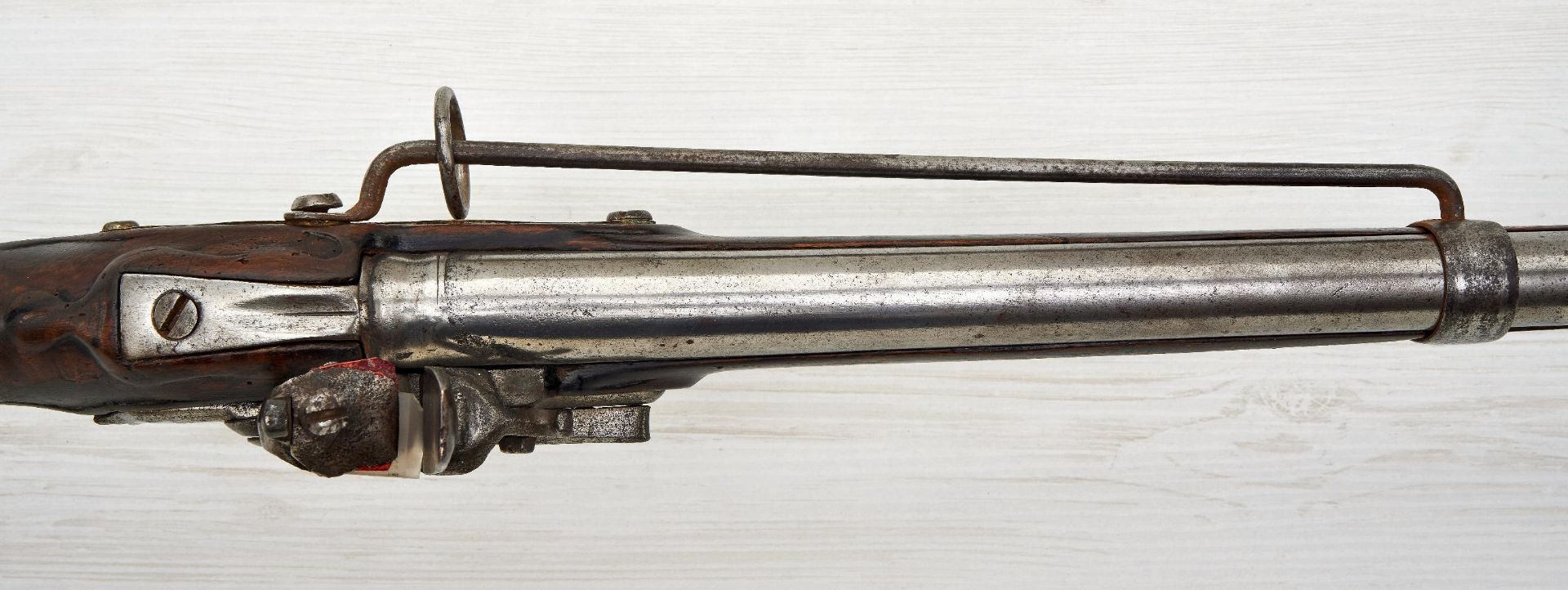 Erlaubnisfreie Waffen : Preußisches Steinschloss ? Karabiner Mod. 1742 im Kaliber 17,5mm mit ein... - Image 6 of 7